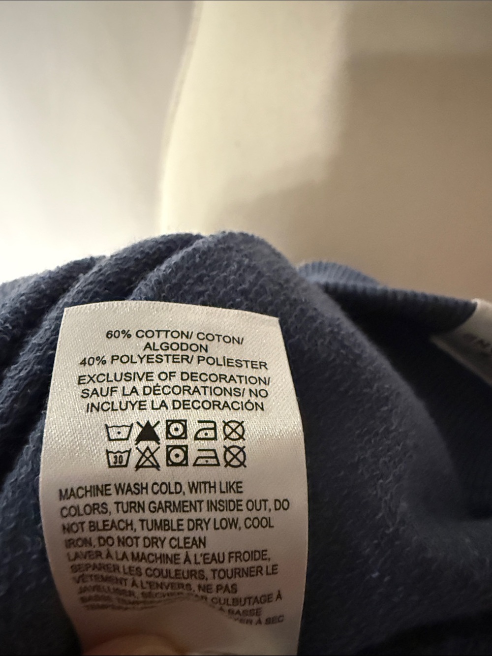 Lucky Brand Blue Embroidered Crewneck Sweater with Gold Western Accents - Picture 7 of 7